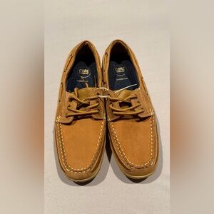 Croft & Barrow Men’s Leather Boat Shoe SZ 12 Color Tan New!